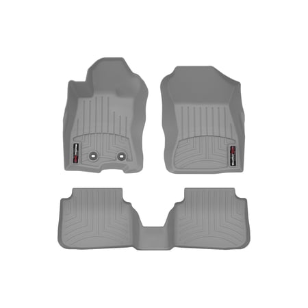 WeatherTech Custom Fit FloorLiners compatible with 2026-2026 Subaru Crosstrek Hybrid - 1st & 2nd Row, Grey