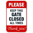 thumbnail image 1 of Please Keep Gate Closed Sign,, 1 of 8
