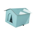 thumbnail image 4 of Casa para Gatos Strade Fareast Limited Aislada Resistente a la Intemperie Azul Grande, 4 of 8