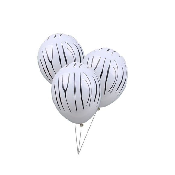 100 piezas de globos de cumpleaños para niños, Kit de habitación de globos ligeros con estampado de animales para niños, accesorios para Kits de decoración para fiestas estampado de cebra