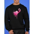 thumbnail image 2 of Paint Flamingo Sweatshirt Men -SPIdeals Designs, Male XX-Large, 2 of 4