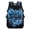 Blue Sea Turtle Print, variant on Mermaid Scale Dolphin Print School Backpack for Boys Girls Ages 6-18 Large Capacity Water Resistant Bookbag for Elementary Middle High School Daily Use