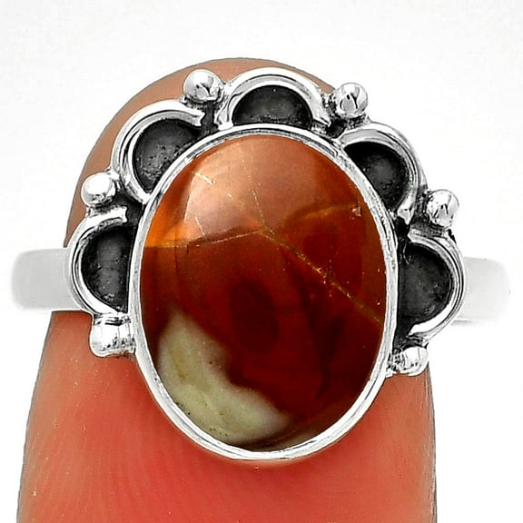 Natural Noreena Jasper 925 Sterling Silver Ring s.8 Jewelry R-1216 SDR185261