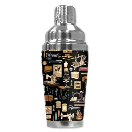

Mugzie brand 16-Ounce Cocktail Shaker with Insulated Wetsuit Cover - Tailoring Supplies