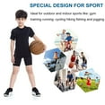 thumbnail image 6 of YUSHOW 2 Pack Youth Boys Soccer Running Shorts Sports Athletic Compression Short Leggings/Tights for Girls, 6 of 7