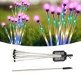 thumbnail image 1 of Solar Garden Lights, Waterproof 600mAh Battery Color Changing Solar Light Easy To Install Automatic 8 Head Decorative  For Camping For Way, 1 of 8