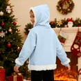 thumbnail image 6 of Teen Hoodie Kids Light Blue Hoodie Long Sleeve Pullover Tops Warm Fall Winter Clothes 10-11 Years Girls Clothes, 6 of 9