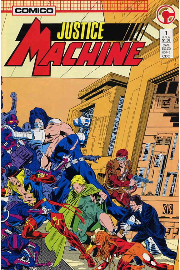 Justice Machine (Comico) #1 VF ; COMICO Comic Book