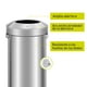 thumbnail image 3 of Bote de basura comercial EKO Urban Acero Inoxidable 60L EK9055M-60L, 3 of 10