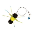 thumbnail image 3 of Cat Feather Wand Replacement, Toy Refills and Attachments for Cat Toys, with Bell _ Yellow, 3 of 7