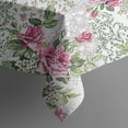 thumbnail image 5 of Pioneer Flower Floral Print Pattern Square Tablecloth,Waterproof Square Table Cover,Wipeable Spillproof Washable Table Cover for Home Kitchen Party Decor 42"X42"(107x107cm), 5 of 6
