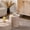Amber 1, variant on Leumius Round Coffee Table for Living Room, Modern Drum Circle Coffee Table for Bedroom, No Need Assembly Amber 2