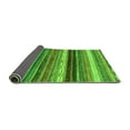 thumbnail image 2 of Ahgly Company Indoor Round Abstract Green Modern Area Rugs, 6' Round, 2 of 4