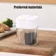 thumbnail image 4 of Juego de especias de plástico 4 en 1 con tapa abatible | Contenedores herméticos para condimentos | Organizador de cocina transparente para encimera o armario, 4 of 6