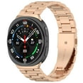 thumbnail image 2 of Klonfd Bracelet de Montre en Acier Inoxydable, Bracelet Intelligent, Accessoires pour Galaxy Watch8, Design Classique à Taille Fine, Trois Perles, Durable, Confortable, Bracelet de Remplacement Compatible avec 40 mm 44 mm, 2 of 6
