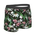 thumbnail image 4 of Uemuo Lilies Flowers Pattern Men's Boxer Briefs,Trunk Anti-Chafing,Comfortable, Durable, and Stylish Underwear-Medium, 4 of 9