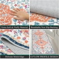 thumbnail image 6 of Findosom 2'x6' Vintage Runner Rug 0.4" Distressed Hallway Rug Non Slip Laundry Runner Rug Decor Rug Washable Runner Rug Kitchen Floor Mat Entryway Rug Runner for Laundry Room Kitchen Entryway, Orange, 6 of 7