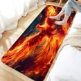 thumbnail image 2 of Fantasy Phoenix Bathroom Rugs for Men, Bird Non-Slip Bath Rugs Phoenix Flame Bird Flying to the Sky Psychedelic Animal Hippie Bathroom Rugs Set, Aesthetic Cool Bathroom Rug Mat 17X48inch, 2 of 3