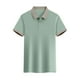 thumbnail image 2 of pstuiky Camisas de manga corta para hombre, Camisa informal de verano con solapa y botones de color liso para hombre camisas casuales para hombre xl, 2 of 7