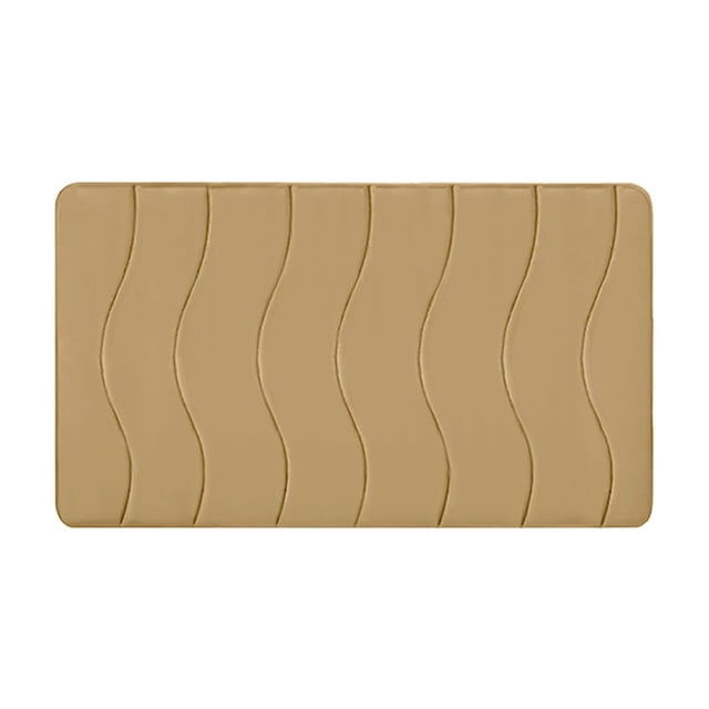 Vwrxbz Bathroom Rug Non-Slip Wavy Pattern Bath Mat Soft Water Absorbent hine Washable Floor Mat 40x60cm