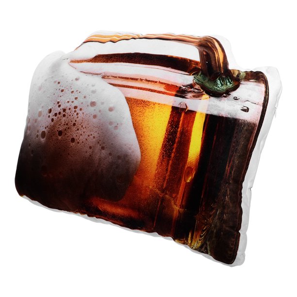 unbranded Almohada Abrazable En Forma De Cerveza Para Sofá Y Con Y Color Múltiple