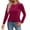 Hot Pink(Womens Tops), variant on ZHYou Women Long Sleeve Tee Shirts,Crew Neck,Vertical,Striped,Textured,Soft Casual T-Shirts,Stretchy Slim Fit Tops,Beige,Size L