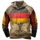 thumbnail image 3 of Sudadera con capucha con estampado 3D de la bandera alemana vintage para hombre, sudaderas con capucha con emblema nacional, sudaderas con capucha de manga larga con personalidad urbana, 3 of 5