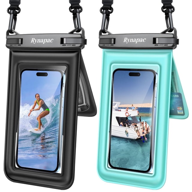 Funda impermeable flotante para teléfono Rynapac, doble compartimento