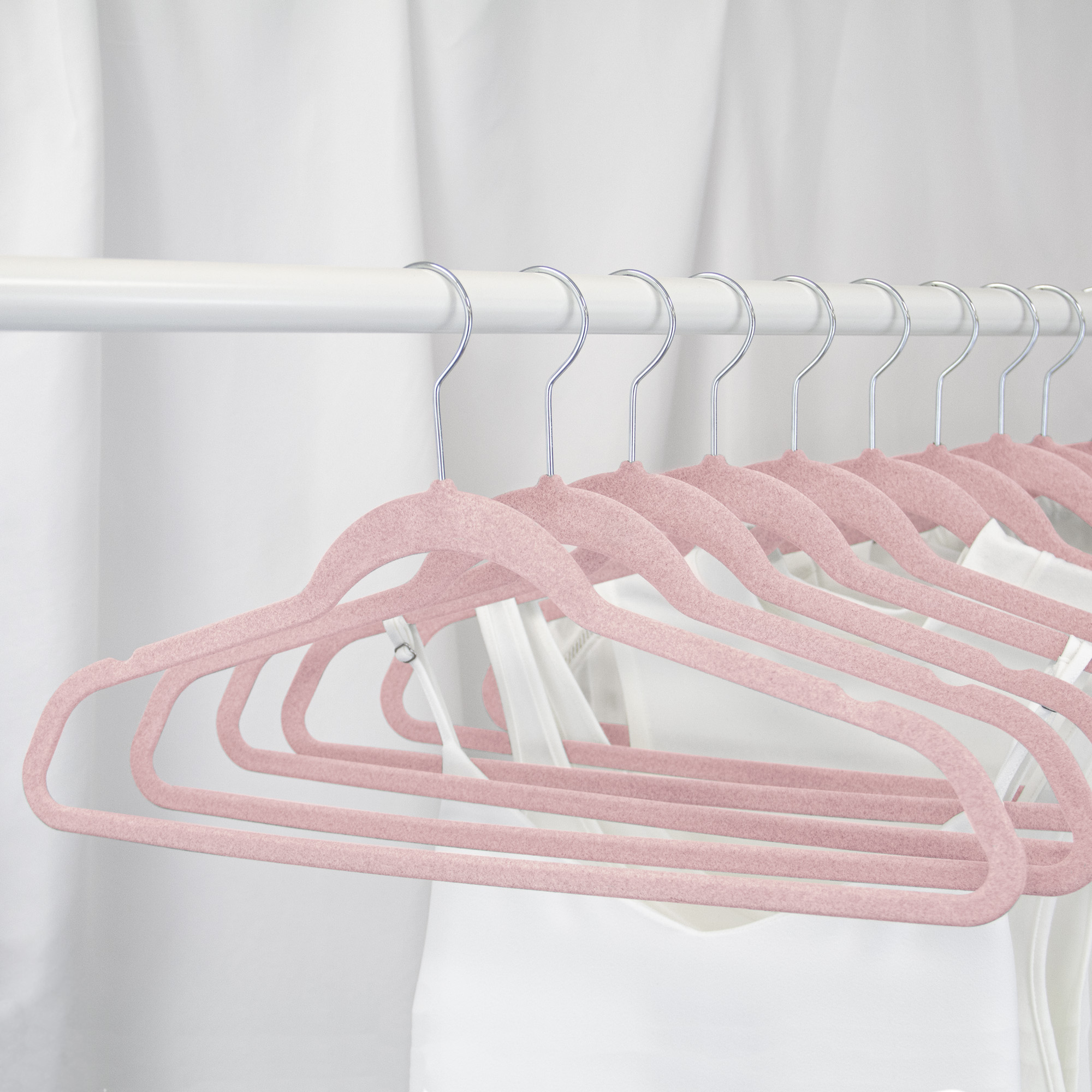 Closet Complete 50 Pack 'Elite Quality' Velvet hangers - Aqua with