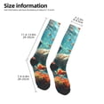 thumbnail image 2 of KLL Underwater Swimming Guinea Pig Print Cool Socks Men's Women's Crew Socks Funny Crazy Novelty Stockings, 2 of 6