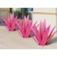 thumbnail image 2 of Agave deja bricolaje metal hierro arte planta estatua decoración del hogar adornos para jardín césped césped, rojo Eigraketly HA004436-06, 2 of 6