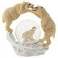 thumbnail image 2 of White Polar Bear Family Figurine 45MM Glitter Water Globe Decoration, 2 of 3