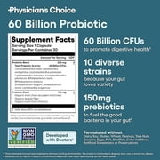 Physician's Choice Gut Health Bundle: 60B Probiotic 30ct + Digestive Enzymes 60ct for Gut Health