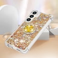 thumbnail image 5 of Case for Samsung Galaxy S24 Plus, Galaxy S24 Plus Liquid Case Glitter Clear TPU Cute Love Quicksand Sparkle Phone Case with Stand Liquid Shockproof Cover for Samsung Galaxy S24 Plus Gold YBZ, 5 of 14