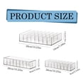 thumbnail image 3 of Clear Plastic Box Organizer Tray, Drawer Insert and Counter Tray for Home Office, Desktop Data Cable Organization, Makeup Storage, and Small Parts Business Storage Container, 3 of 9