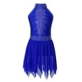 thumbnail image 3 of Zaldita Ice Skating Dress for Girls Sparkly Rhinestone Ballet Dance Gymnastic Leotard Ballerina Dancewear Royal Blue 16, 3 of 7