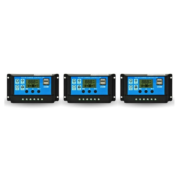 Seitruly Controlador solar Tamaño compacto Regulador de carga Panel de configuración inteligente ajustable Controladores de carga Dispositivo de control Type1 NO1
