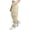 Beige women cargo pants with pockets a1, variant on Cargo Pants for Women with Pockets Elastic Waist Casual Loose Long Trousers Travel Hiking Utility Tapered Leg Pants Outdoor Streetwear, Beige S