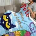 thumbnail image 3 of Pete the Cat-Anti-Pilling Flannel Blanket Soft Lightweight Plush Fuzzy Cozy Luxury Blanket for Home and Kitchen Use – Perfect for Kids and Adults 60"*79"(150cm*200cm), 3 of 6