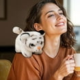 thumbnail image 4 of Magnetic Shoulder Plush Toy White Tiger Cute Stuffed Animal Doll with Hidden Magnet for Kids Adults Hands Free Hugs Travel Companion Gift, 4 of 7