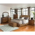 thumbnail image 6 of Bowery Hill Banana Leaf Queen Panel Bed in Amber and Honey, 6 of 6