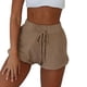 thumbnail image 1 of Qarigey Pantalones cortos de cintura alta para mujer, ropa de calle que combina con todo, pantalones holgados transpirables suaves de verano, Prendas para la parte inferior del cuerpo color camello L, 1 of 6