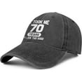 thumbnail image 2 of 70th Birthday Gifts for Men Women 70 Year Old Gifts Ideas It Took Me 70 Years to Look This Good Hat Washed Cotton Hat, 2 of 5