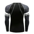 thumbnail image 3 of EQWLJWE Men's Unisex Cotton T-Shirt Fashion Man O-Neck Long Sleeve T-Shirt Autumn Patchwork Sports Blouse Tops, 3 of 3