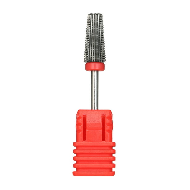 Brocas cónicas 5 en 1 para uñas con corte, cortador de fresado bidireccional de 3/32 pulgadas par MABOTO Brocas de uñas