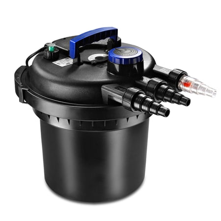 Pond Pressure Bio Filter with Ultraviolet UV Sterilizer Light Bulb System Koi Fish