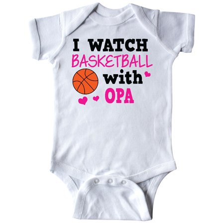 

Inktastic I Watch Basketball with Opa Gift Baby Girl Bodysuit