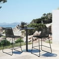 thumbnail image 2 of Afuera Living Steel Frame 30" Outdoor Barstool in Black Rope/Black (Set of 2), 2 of 8