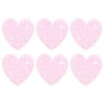 thumbnail image 1 of Uxcell 6-Pack Parches de Corazón de Strass para Planchar 5.5cm Rosa Claro Apliques Adhesivos Brillantes para DIY/Ropa/Zapatos/Bolsas, 1 of 7
