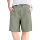 thumbnail image 1 of mfyjkho Pantalones Cortos Para Mujer, Pantalones Cortos De Verano Para Mujer, De Color Liso, Con Bolsillos, Botones Y Cremallera, Cintura Elástica. Pantalones Cortos Para Mujer S, 1 of 4